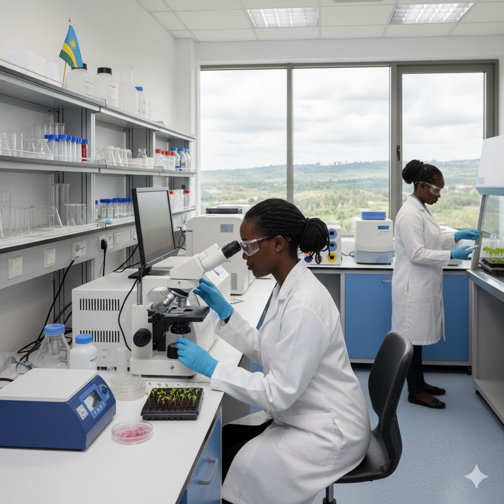 Researchers in a medical laboratory